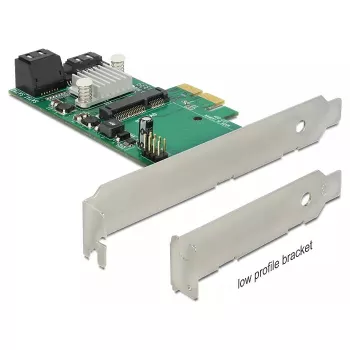 DeLOCK 89371 PCIe sąsajos plokštė su 3x SATA 6 Gb/s ir mSATA prievadais
