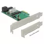 DeLOCK 89371 PCIe sąsajos plokštė su 3x SATA 6 Gb/s ir mSATA prievadais