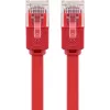 Goobay CAT 6 Flat Patch Cable U/UTP raudonas 2 m