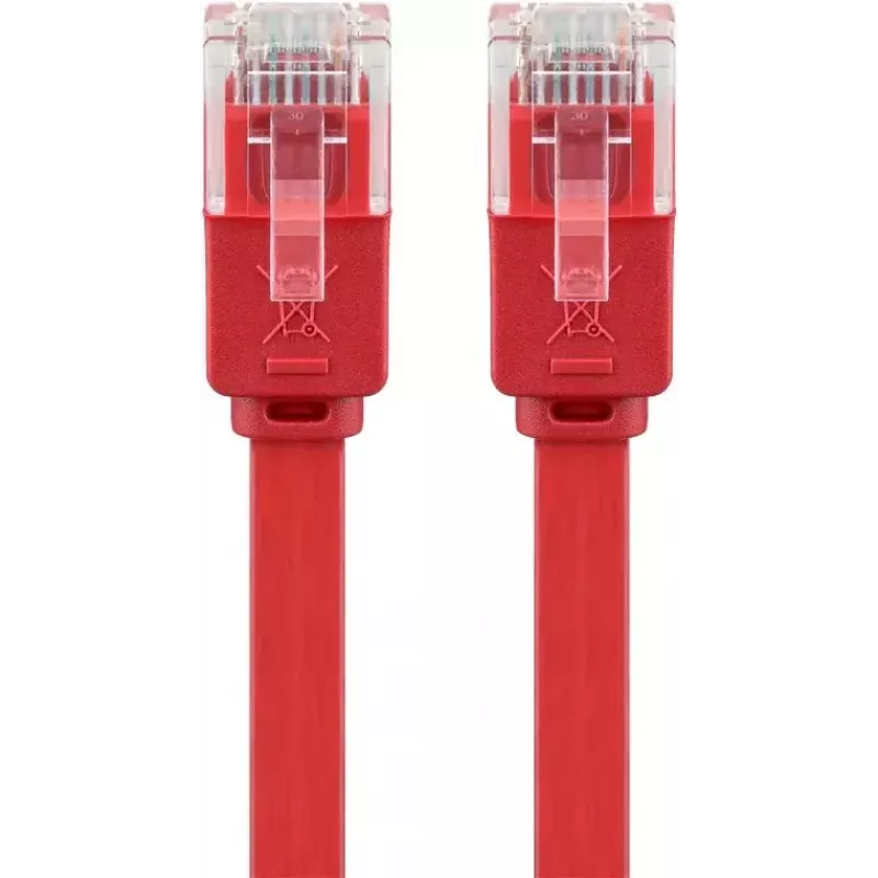 Goobay CAT 6 Flat Patch Cable U/UTP raudonas 2 m