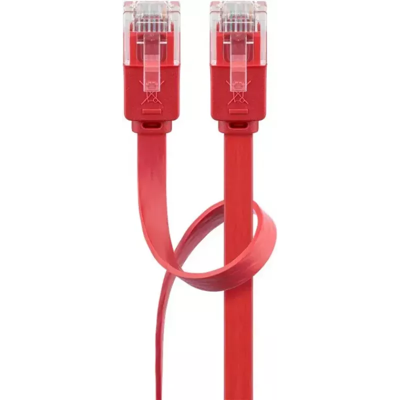 Goobay CAT 6 Flat Patch Cable U/UTP raudonas 2 m