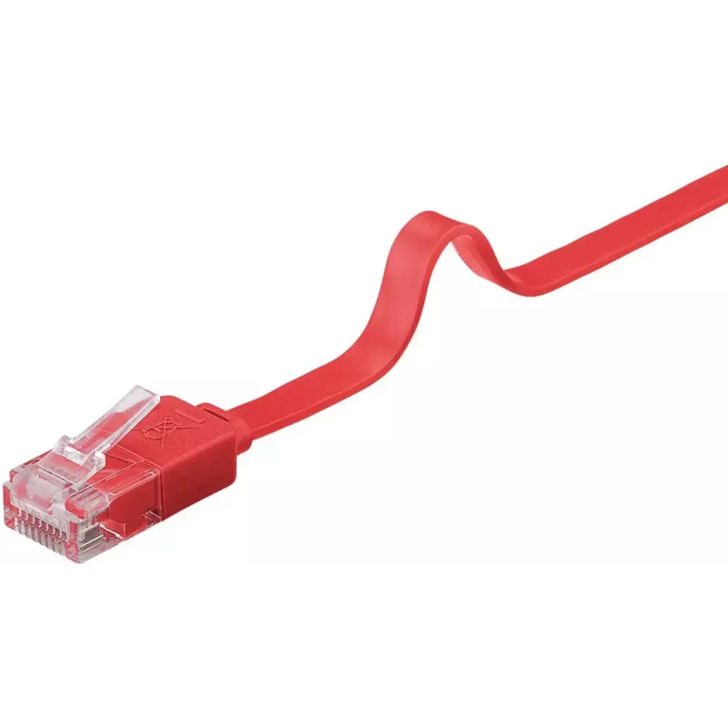 Goobay CAT 6 Flat Patch Cable U/UTP raudonas 2 m