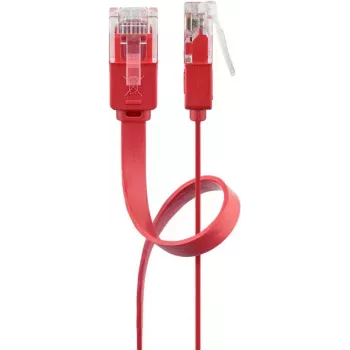 Goobay CAT 6 Flat Patch Cable U/UTP raudonas 2 m