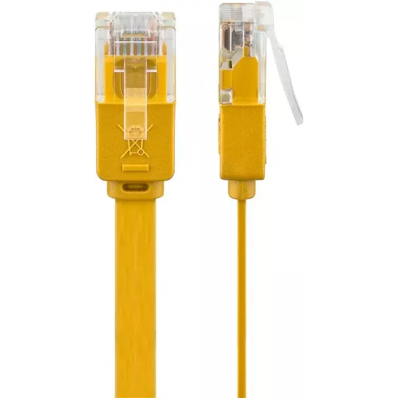 Wentronic RJ-45 CAT6 2m Patch Laidas, Kištukas/Kištukas, U/UTP, Geltonas (96414)