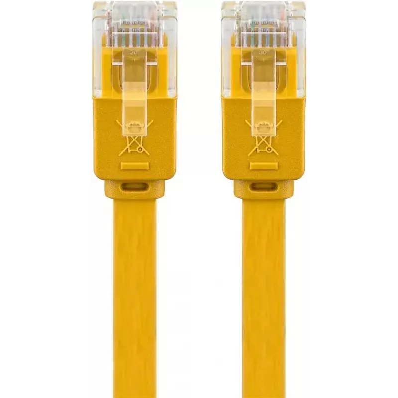 Wentronic RJ-45 CAT6 2m Patch Laidas, Kištukas/Kištukas, U/UTP, Geltonas (96414)