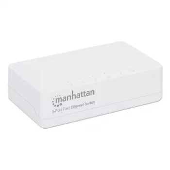 Manhattan 5-Port Fast Ethernet Switch, plastikinis, trejų metų garantija, dėžutė
