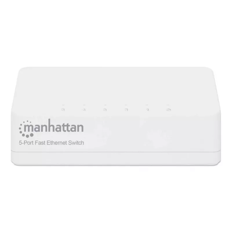 Manhattan 5-Port Fast Ethernet Switch, plastikinis, trejų metų garantija, dėžutė