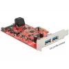 DeLOCK 89389 vidinė PCIe sąsajos plokštė su dviem SATA ir dviem USB 3.2 Gen 1 prievadais