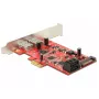 DeLOCK 89389 vidinė PCIe sąsajos plokštė su dviem SATA ir dviem USB 3.2 Gen 1 prievadais
