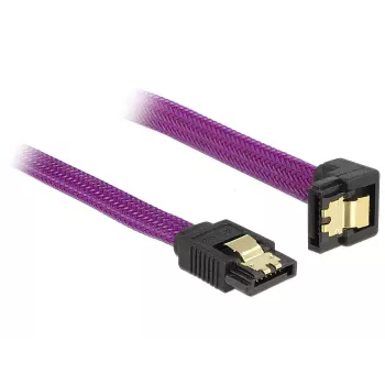 SATA kabelis DeLOCK 83695 0,3 m Violetinis