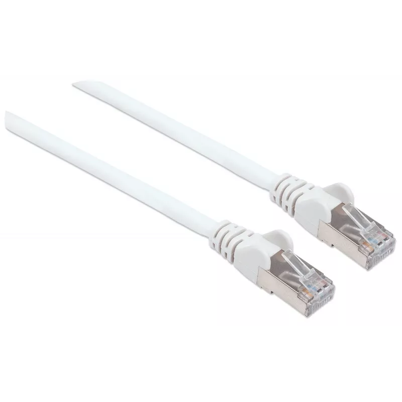Intellinet tinklo jungiamasis kabelis, Cat6, 30 m, baltas, varinis, S/FTP, LSOH/LSZH, RJ45, paauksuoti kontaktai, su apsauginiu gaubteliu, viso gyvenimo garantija