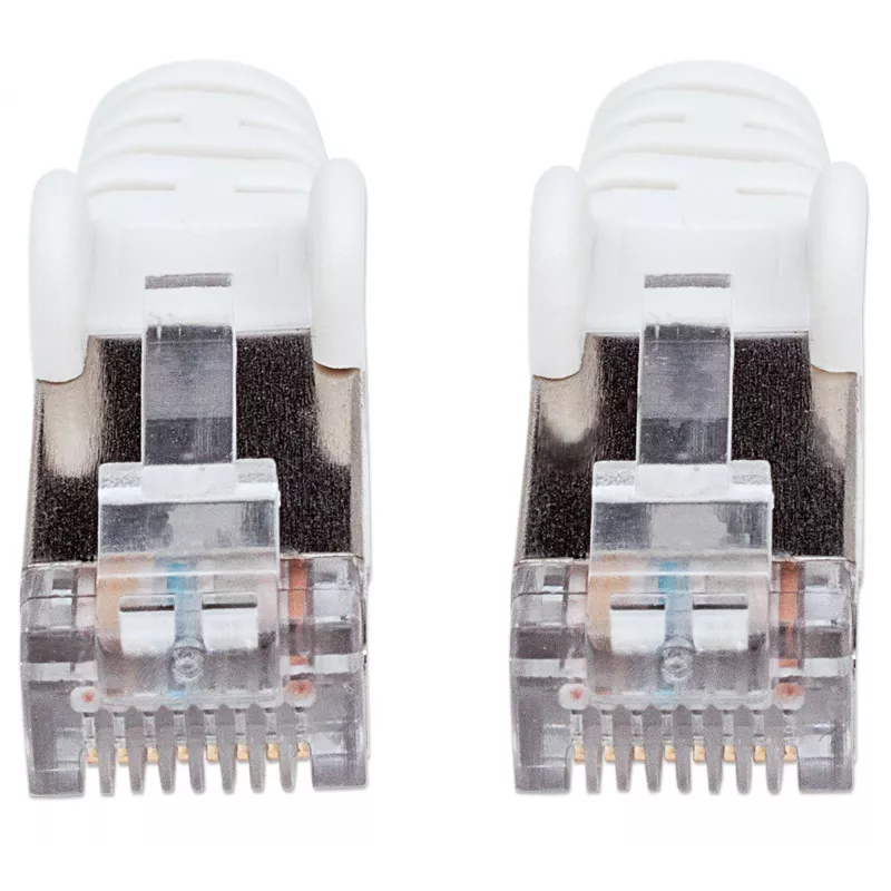 Intellinet tinklo jungiamasis kabelis, Cat6, 30 m, baltas, varinis, S/FTP, LSOH/LSZH, RJ45, paauksuoti kontaktai, su apsauginiu gaubteliu, viso gyvenimo garantija