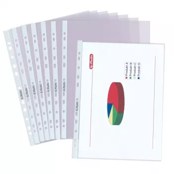 Saugiklis dokumentams Herlitz 10468577 A4 permatomas 50 vnt.