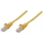 Intellinet tinklo jungiamasis laidas, Cat5e, 1,5 m, geltonas, CCA, U/UTP, PVC, RJ45, paauksuoti kontaktai, su apsauga nuo užkabinimo, su batu, viso gyvenimo garantija