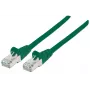 Intellinet Network Patch Cable, Cat6A, 30m, Žalias, Varis, S/FTP, LSOH / LSZH, PVC, RJ45, Auksuoti kontaktai, Apsaugotas nuo užkliuvimo, Su batu, Viso gyvenimo garantija