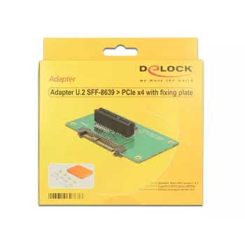 DeLOCK 62863 Vidinė sąsajos plokštė U.2 į PCIe x4 NVMe