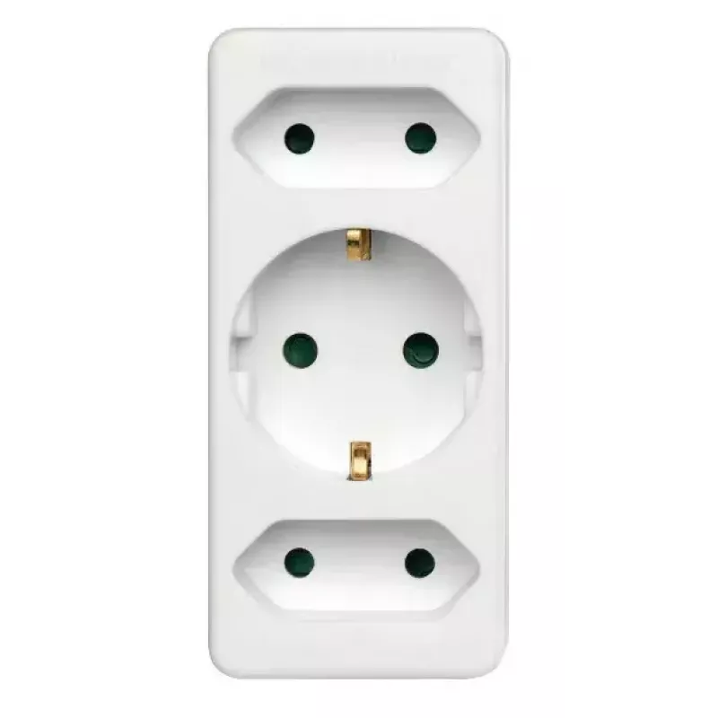 Hama 00108844 kištukinis adapteris F tipui tiesus baltas