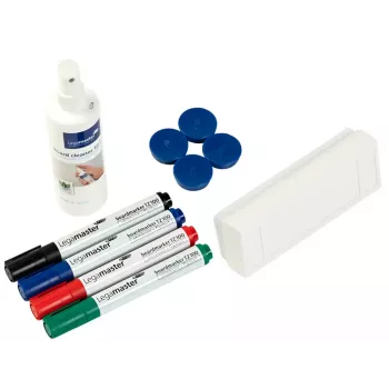 Priedų rinkinys baltosioms lentoms Legamaster basic 10 dalių, suderinamas su Legamaster UNIVERSAL, įvairiaspalvis, 225×45×255 mm