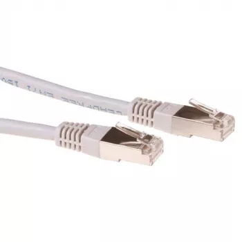 ACT pilkas 15 metrų LSZH SFTP CAT6 jungiamasis kabelis su RJ45 jungtimis