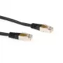 ACT Black 3 m LSZH SFTP CAT6 patch kabelis su RJ45 jungtimis