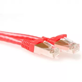 ACT Red 5 m S/FTP CAT6A jungiamasis laidas su apsauga nuo užsilenkimo, RJ45 jungtimis