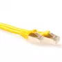 ACT Yellow 3 metrų SFTP CAT6A jungiamasis laidas su apsauga nuo užsikabinimo ir RJ45 jungtimis