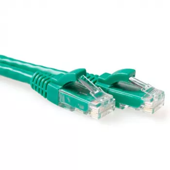 ACT Green 0,25 m U/UTP CAT6 patch laidas su apsauga nuo užkabinimo, RJ45