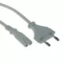 Maitinimo laidas Euro kištukas - C7 lizdas baltas 3 m ACT Powercord AK5241