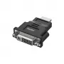 Hama 00200339 lizdų keitiklis HDMI Type A (standartinis) – DVI-I juodas