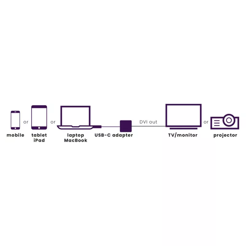 Marmitek Connect USB-C į DVI adapteris