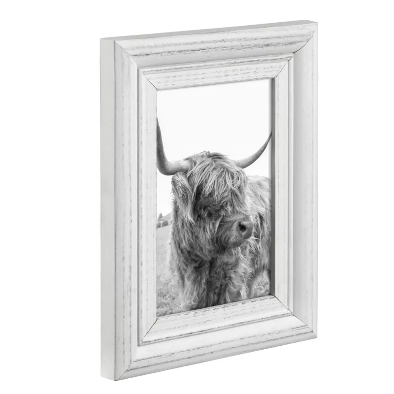 Vieno nuotraukos rėmelis Hama Canuto White Glass Wood