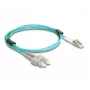 DeLOCK Fiber Optical Cable LC Duplex į SC Duplex OM3 2m