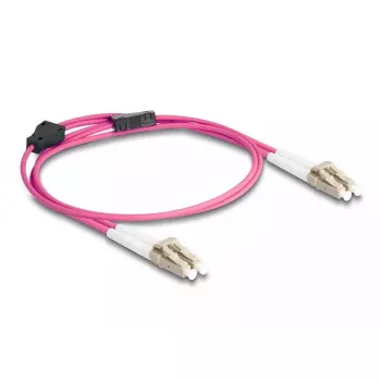 DeLOCK Fiber Optical Cable LC Duplex to LC Duplex OM4 1 m