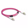 DeLOCK Fiber Optical Cable LC Duplex – LC Duplex OM4 3m