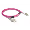 DeLOCK Fiber Optical Cable LC Duplex – SC Duplex OM4 3m