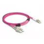 DeLOCK Fiber Optical Cable LC Duplex – SC Duplex OM4 3m