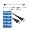 ACT Black 7 metrų S/FTP CAT7 PUR lankstus jungiamasis kabelis su apsaugotais RJ45 kištukais (atitinka CAT6A)