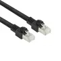 ACT Black 10 m S/FTP CAT7 PUR lankstus sujungiamasis kabelis su RJ45 jungtimis (atitinka CAT6A)