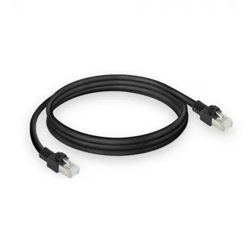 ACT Black 10 m S/FTP CAT7 PUR lankstus sujungiamasis kabelis su RJ45 jungtimis (atitinka CAT6A)