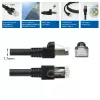 ACT Black 10 m S/FTP CAT7 PUR lankstus sujungiamasis kabelis su RJ45 jungtimis (atitinka CAT6A)