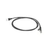 ACT Black 7m LSZH U/FTP CAT6A plonas duomenų centro pataisos kabelis su apsaugotais RJ45 kištukais