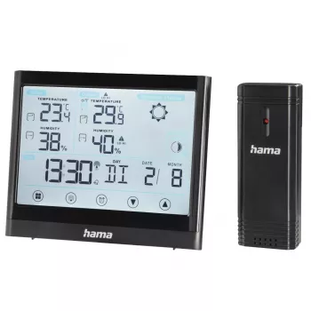 Hama Full Touch Black LED belaidis oro stotelė