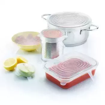 Maisto dangteliai Westmark 23272260 – permatomi silikoniniai dangteliai, 6 vnt.