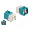DeLOCK HDMTD keturgubas lizdas, kampuotas, PCB montavimui