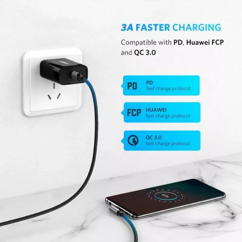 Ugreen 50123 USB-C laidas USB 2.0 1 m juodas, sidabrinis