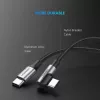 Ugreen 50123 USB-C laidas USB 2.0 1 m juodas, sidabrinis