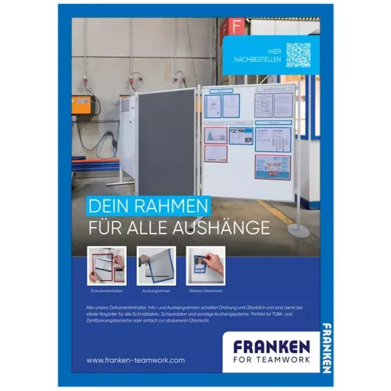 Rėmelis lentai Franken AR15032 A3 Mėlynas 470x10x650mm 2vnt