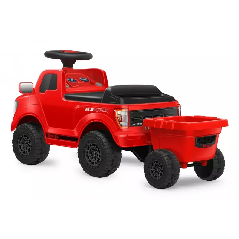 Vaikiškas elektrinis automobilis Jamara Shelby Ford F-150 Raptor, 1 sėdynė, 4 ratai, juoda/raudona