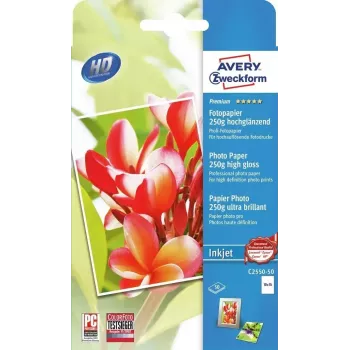 Fotopopierius blizgus Avery C2550-50 (250 g/m², 50 lapų)