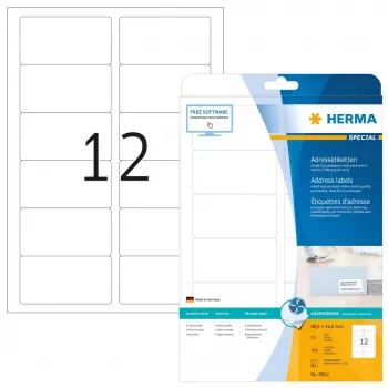 HERMA 8842 lipnių adresų etikečių rinkinys rašaliniams spausdintuvams, 300 vnt.